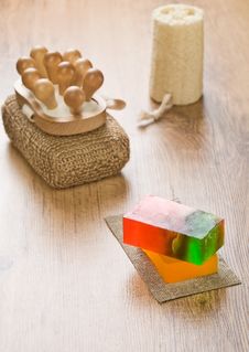 Set Of Objects For Bathing Stock Photography