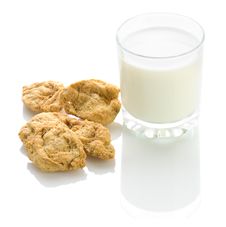 Cookies With Milk Royalty Free Stock Photo Cookies With Milk Royalty Free Stock Photo