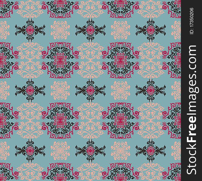 Seamless pattern in retro style