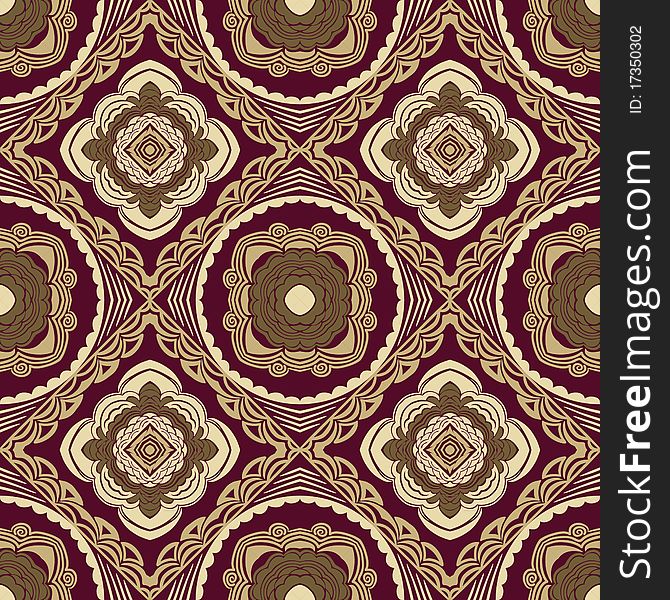 Seamless pattern in retro style