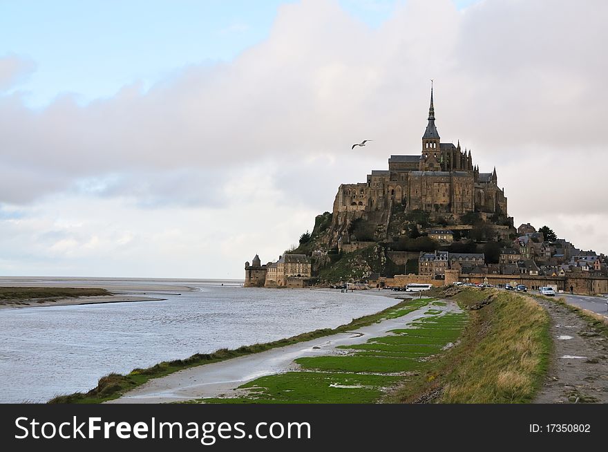 Famous Mont Saint Michel in Normandy, France