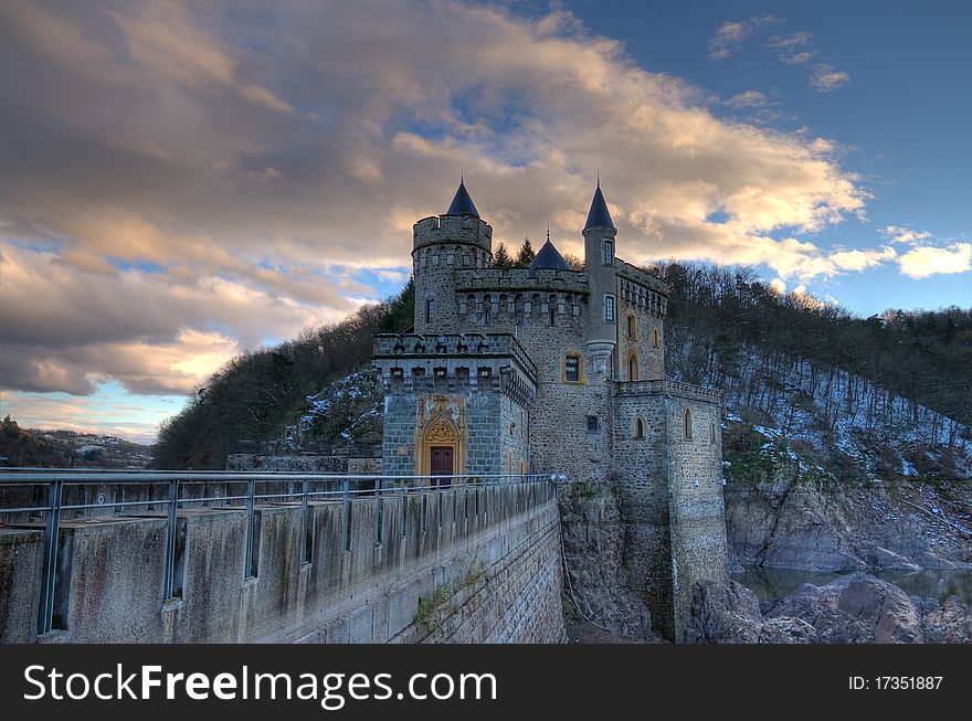 French Architecture, Castle of country of Loire, France. French Architecture, Castle of country of Loire, France