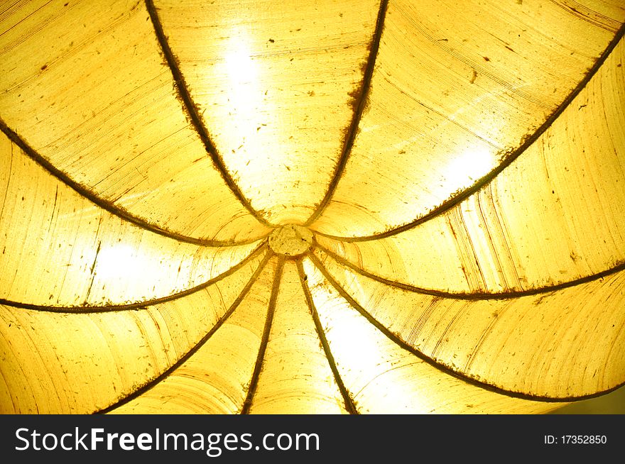 The beautifull yellow INOVA Lighting make from bamboo