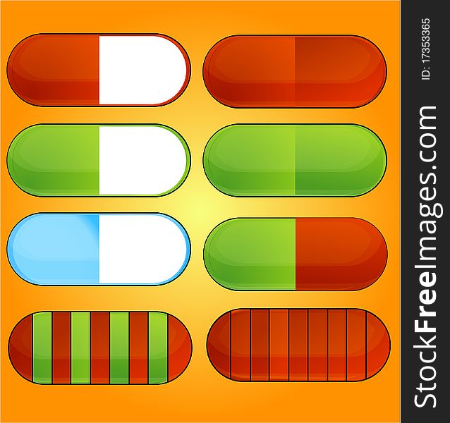 Icons pills set