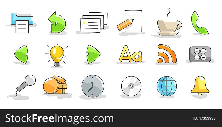 Set of icons