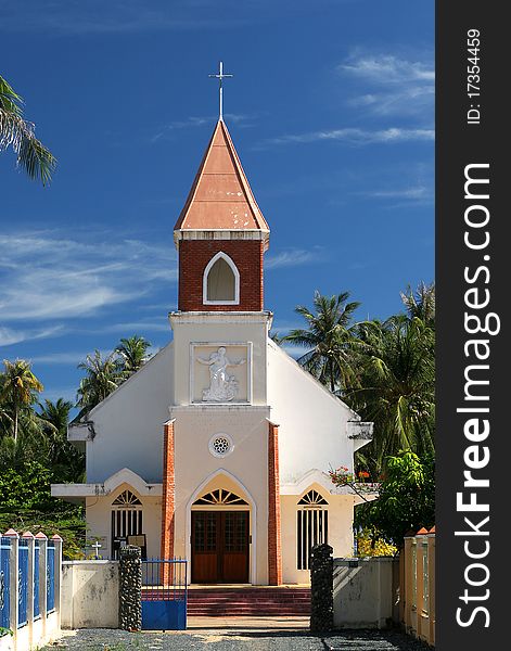 Small christian church in southern Vietnam near Mui Ne. Small christian church in southern Vietnam near Mui Ne