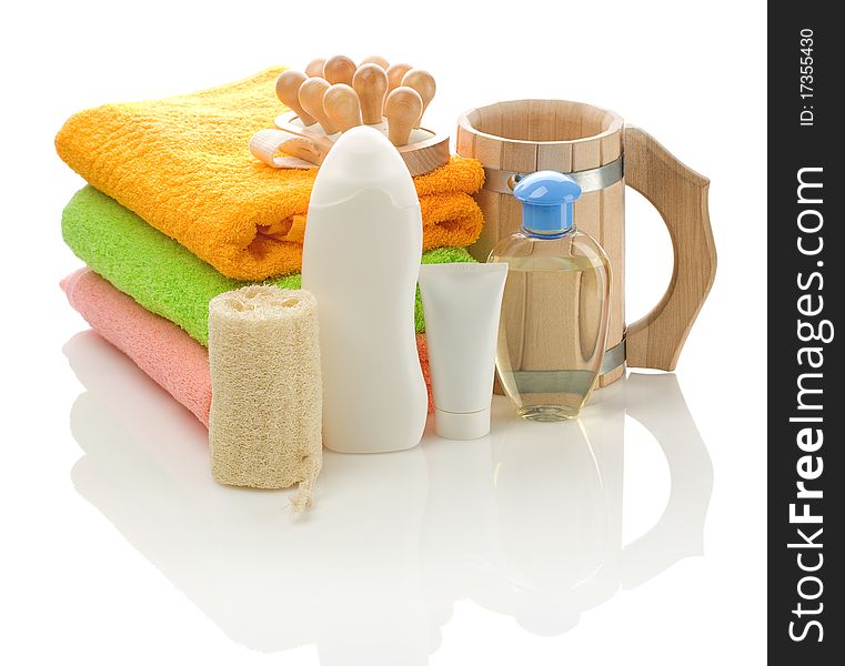 Big set of bathing accessories