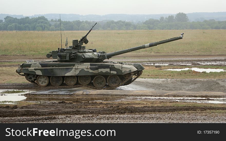 T-90 Is A Russian Main Battle Tank