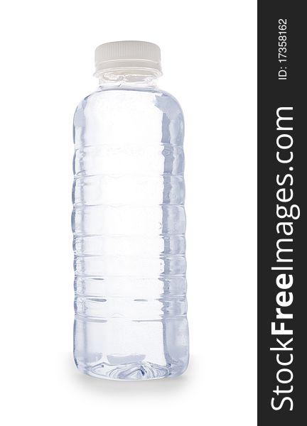 Bottle of water  isolated on white background. Bottle of water  isolated on white background
