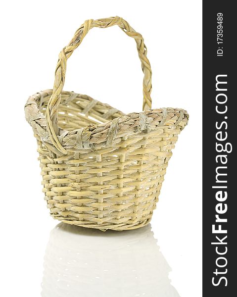 One basket isolated