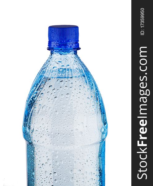 Top of blue bottle