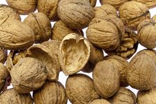 Walnuts As Background Texture Royalty Free Stock Photography Walnuts As Background Texture Royalty Free Stock Photography