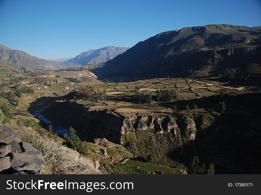 Colca Canyon of Peru - the deepest canyon in the world