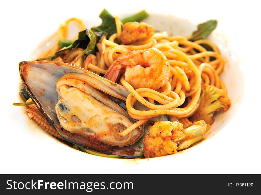 Spaghetti Seafood