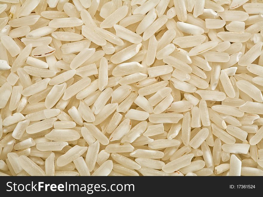 White Raw Rice Background