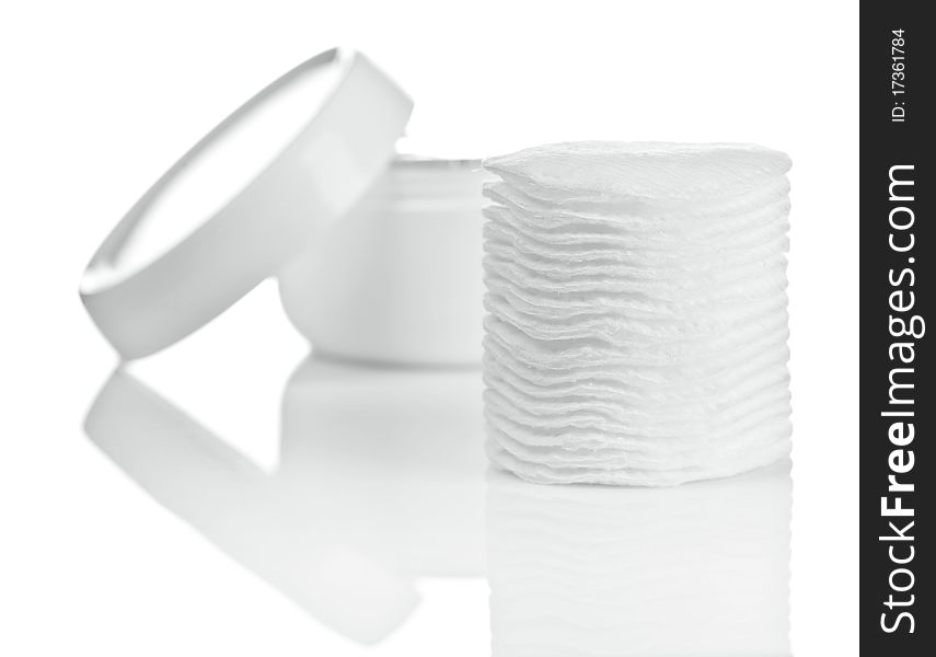 Cotton pads and cream