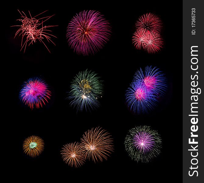 Colorful firework on a festival. Colorful firework on a festival