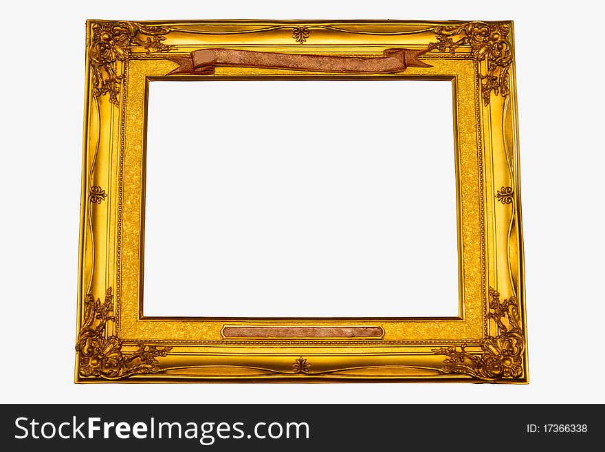 Frame isolated on white background