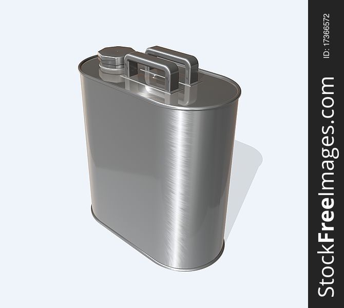 3d image of a oil can