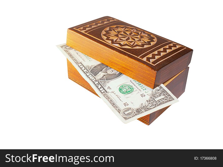 The first earned money develops in a box. The first earned money develops in a box