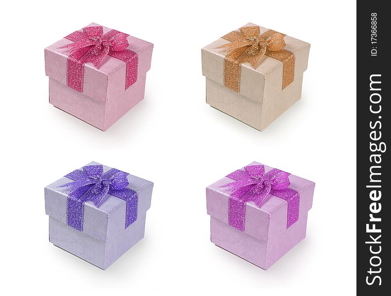 Gift box with ribbon