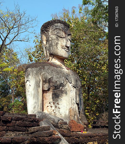 Buddha image in Wat Phra Kaeo, Kamphaeng Phet Historical Park, Thailand. Buddha image in Wat Phra Kaeo, Kamphaeng Phet Historical Park, Thailand