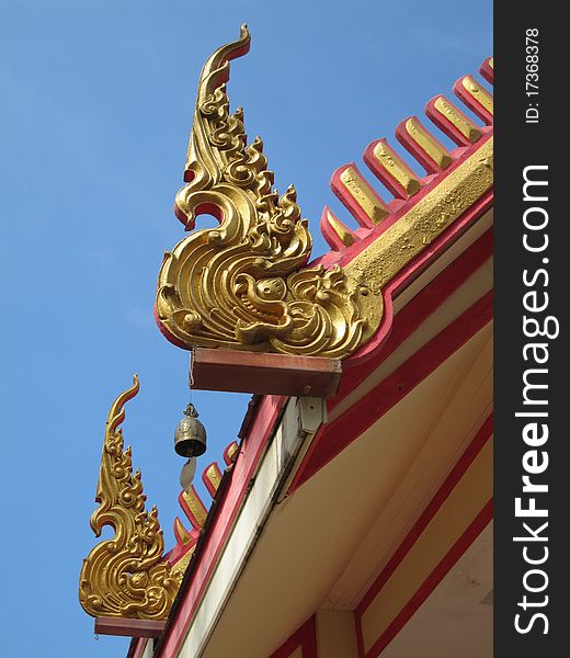 This is roof of thai architecture. This is roof of thai architecture