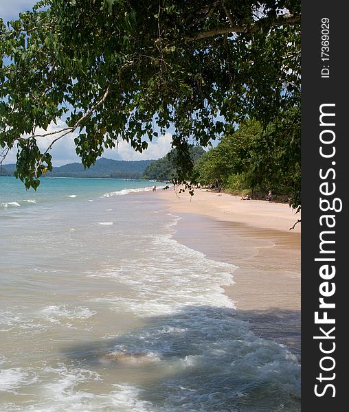 View along Ao Nang beach. View along Ao Nang beach