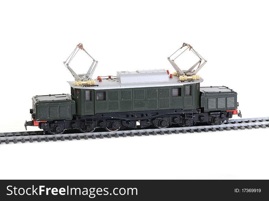 Shot of Model railroading isolated on white background