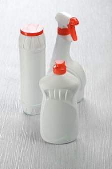 Three Plastic Bottles Stock Photo Three Plastic Bottles Stock Photo