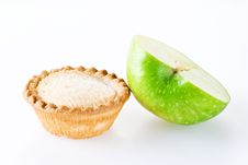 Apple Pie And Half Of Apple Stock Photos