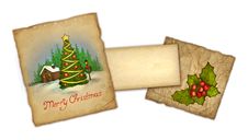 Old Christmas Greeting Card Royalty Free Stock Photos Old Christmas Greeting Card Royalty Free Stock Photos