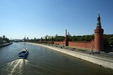 Moscow, View Of The Moskva River And The Kremlin Stock Photography Moscow, View Of The Moskva River And The Kremlin Stock Photography