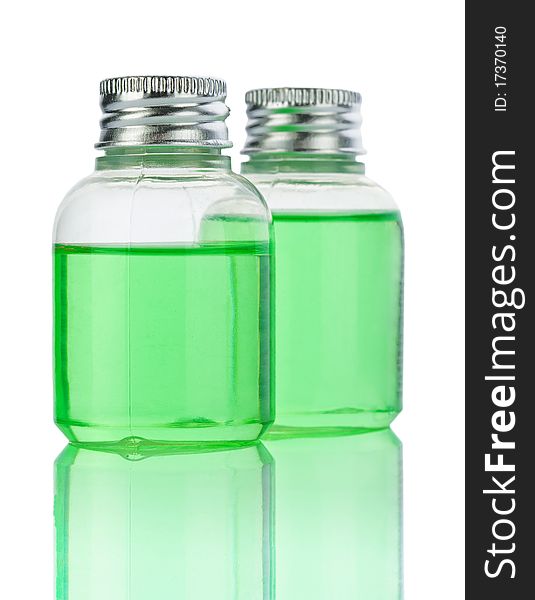 Plasticals Bottle With Green Liquid