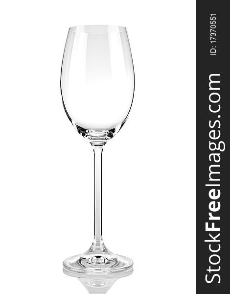 Wineglass On A White Background