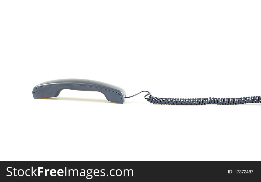 Telephone receiver isolated on white background