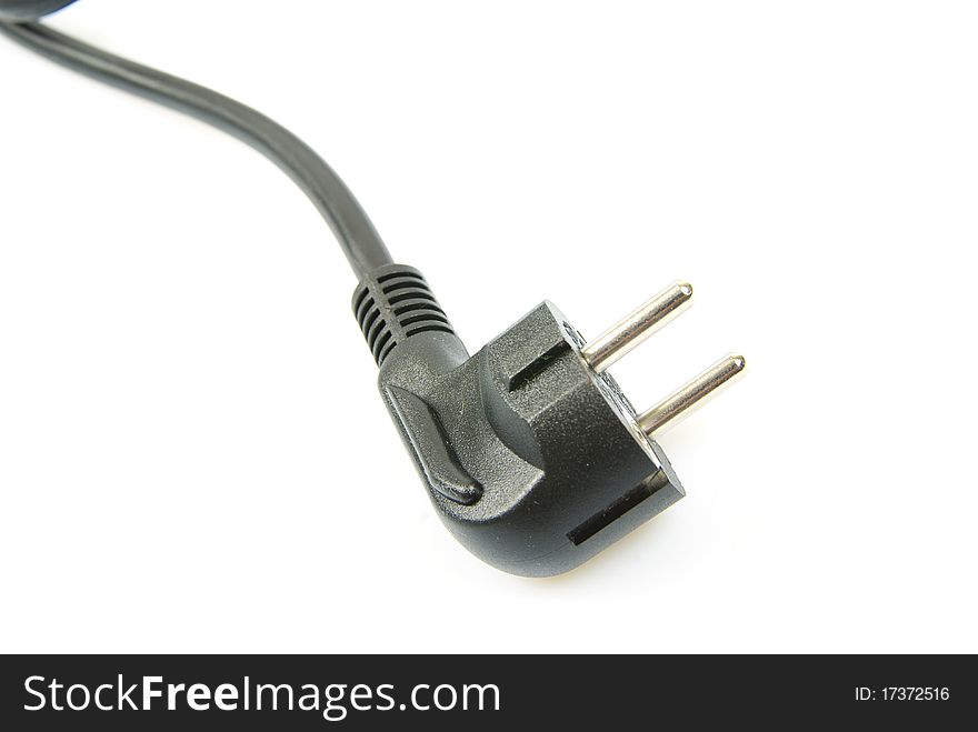 Electric plug isolated on the white background