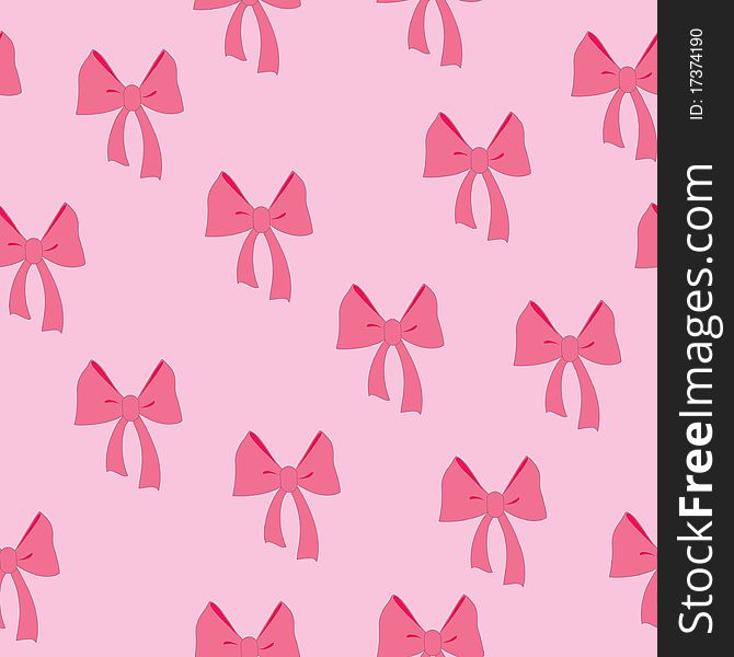 Seamless  background with bow