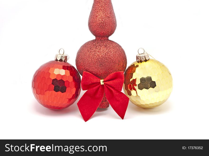 Beautiful christmas decorations in some different colors