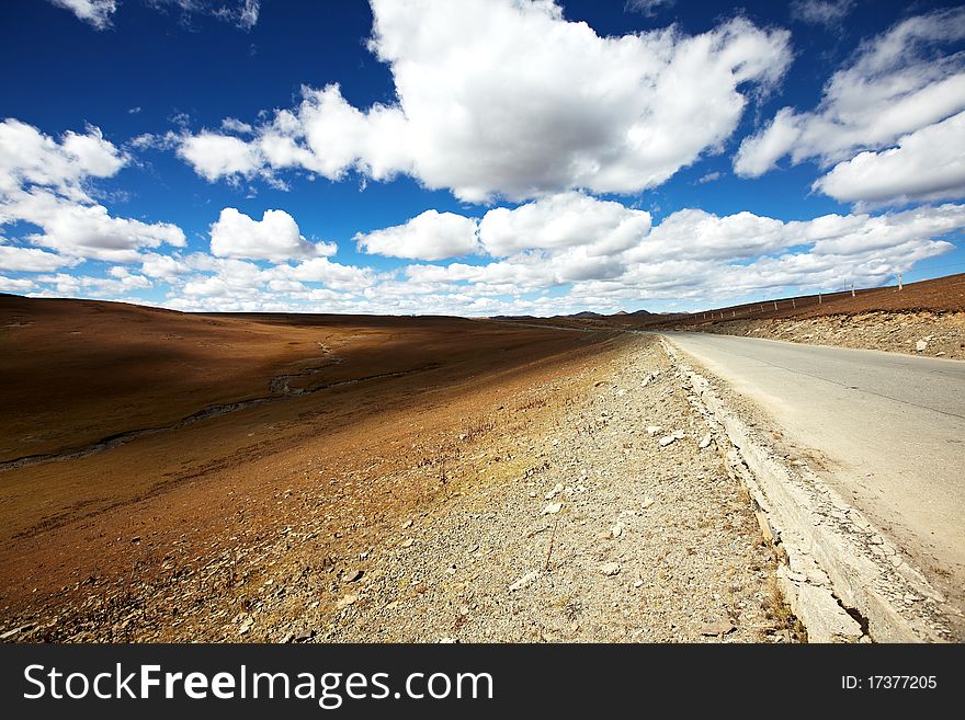 Rural road in chuanxi plateau