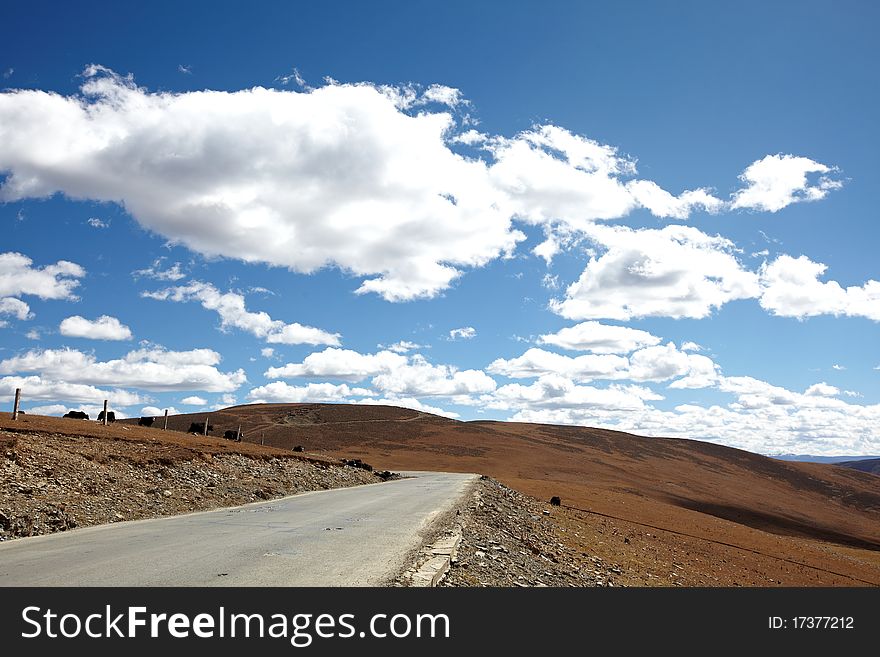 Rural road in chuanxi plateau