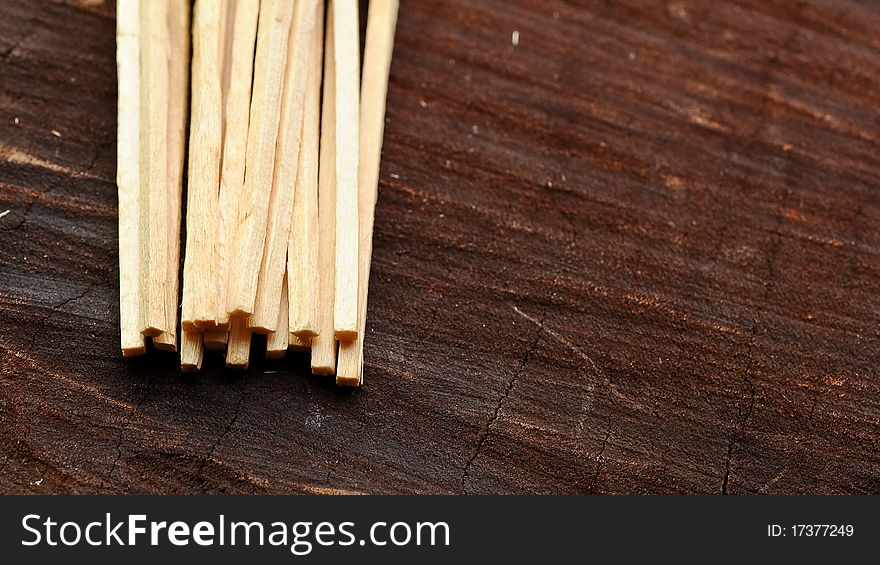 Matches On Wood