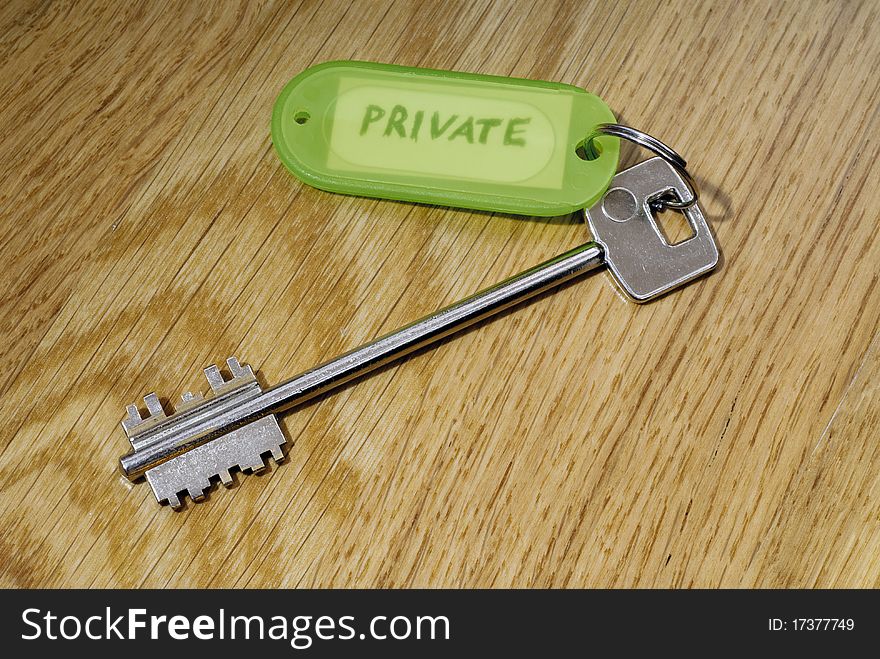 Key to the safe containing the secrets. Key to the safe containing the secrets