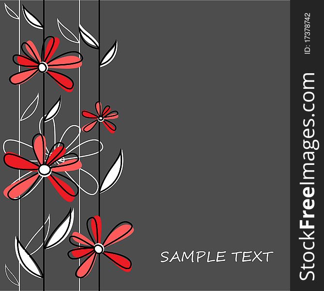 Floral vector background