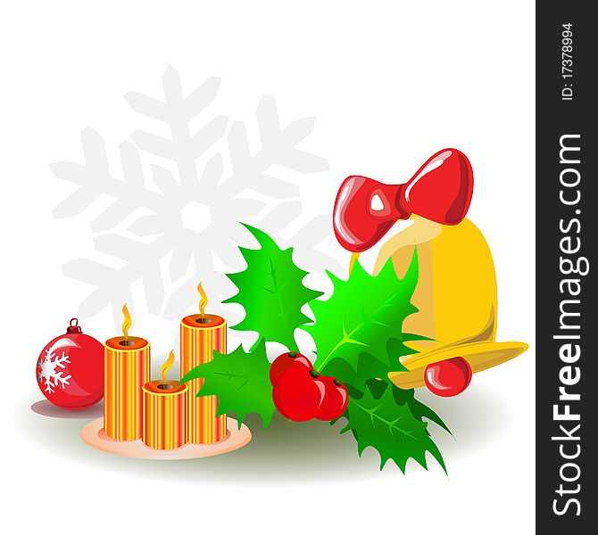 Decorative christmas design vector illustration