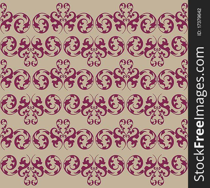 Decorative vintage seamless vector background. Decorative vintage seamless vector background