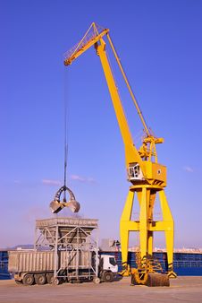Dock Crane Stock Photo