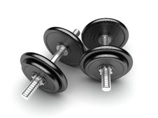 Two Dumbbells Stock Photography Two Dumbbells Stock Photography