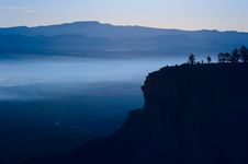 Foggy Sunset In Bryce Canyon Stock Photo Foggy Sunset In Bryce Canyon Stock Photo