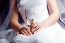 Champagne In A Hand Stock Photo Champagne In A Hand Stock Photo